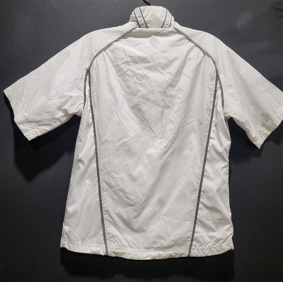 Sunice Weather Golf Rain Wind Jacket Short Sleeve White Gray Sz XS - Picture 8 of 14